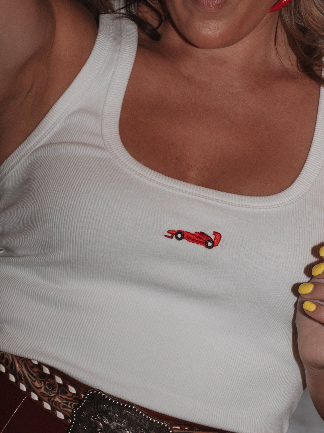 Pit Stop Tank – White (Pre-order)
