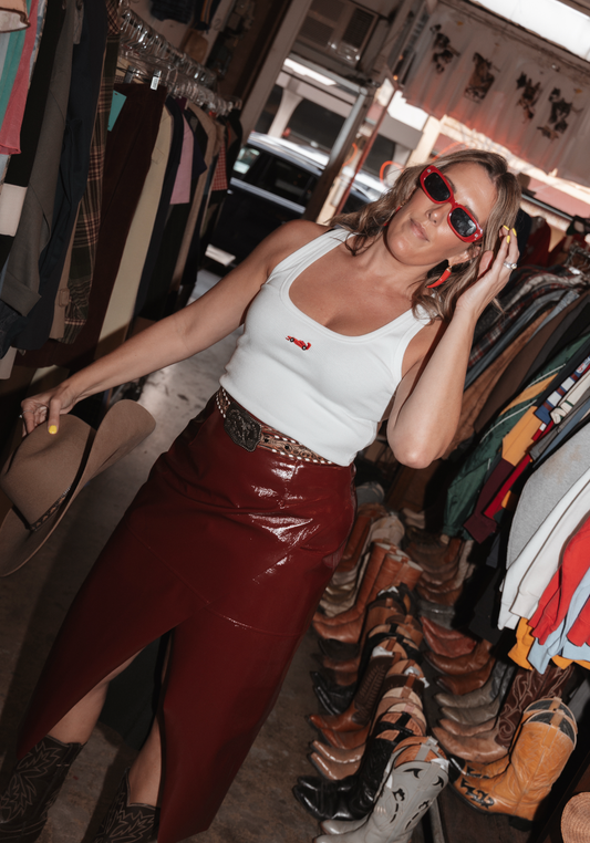 Pit Stop Tank – White (Pre-order)