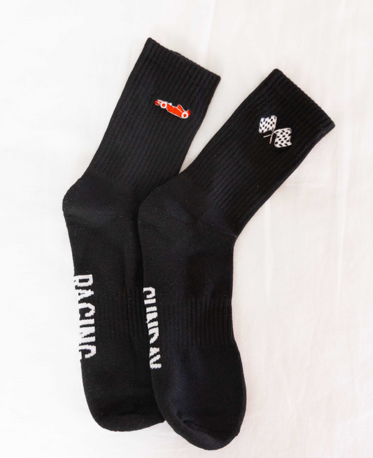 Sunday Racing Crew Socks - Black