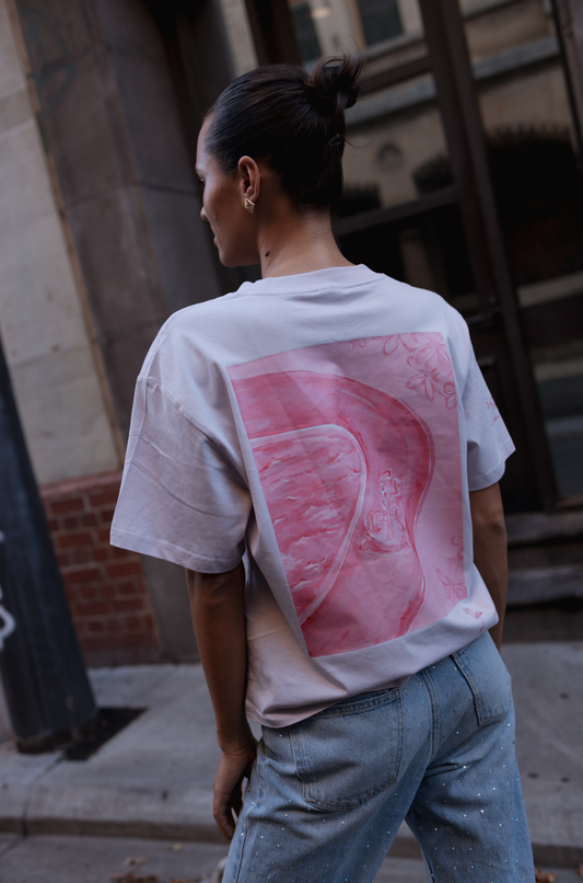 The 'Marli' T-Shirt (Light Purple) - Lykka Collab