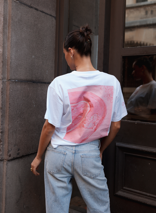 The 'Lykka' T-Shirt (White) - Lykka Collab
