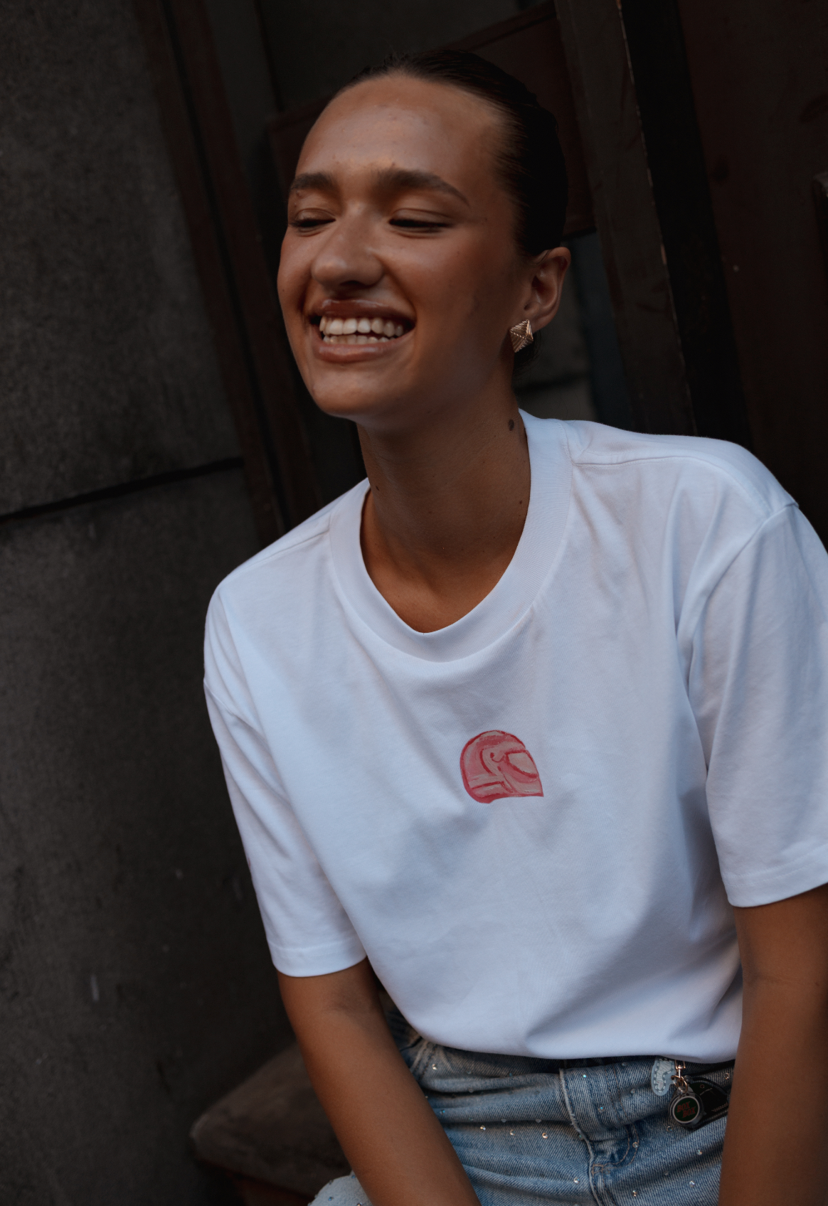 The 'Lykka' T-Shirt (White) - Lykka Collab