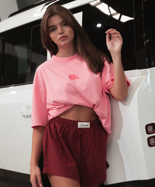 The Signature Pink Car T-Shirt by Lykka