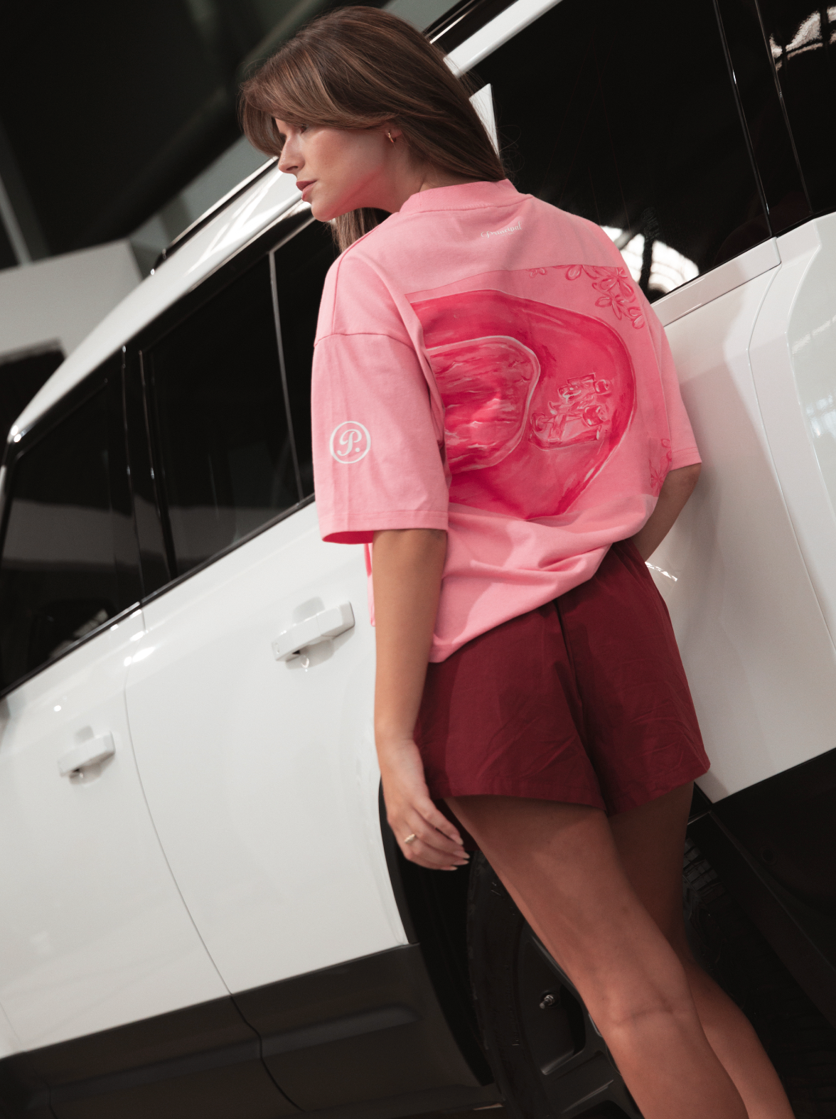 The Signature Pink Car T-Shirt by Lykka