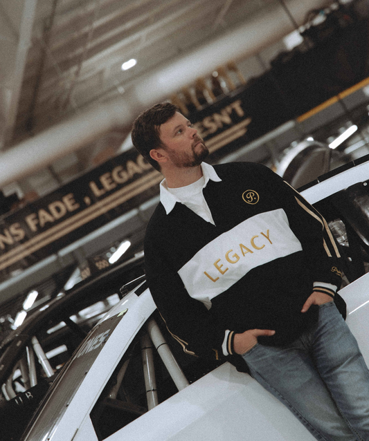 LEGACY GOLD STRIPE RUGBY PULLOVER